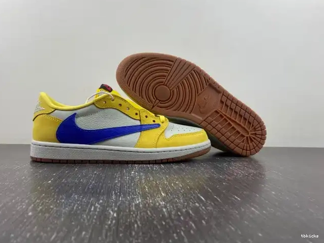 Rep TBK Canary Air OG 1 Travis DZ4137-700 x Low Scott Jordan 0501